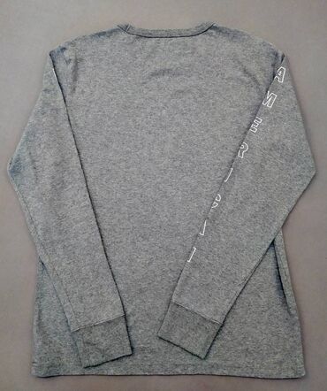 Majice: Majica na duge rukave, S (EU 48), American Eagle, bоја - Siva, Pamuk — 8