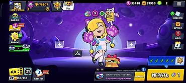 дрифтер: Игровой аккаунт Brawl Stars - Трофеи: 76 807 - Путь к славе: III - — 4