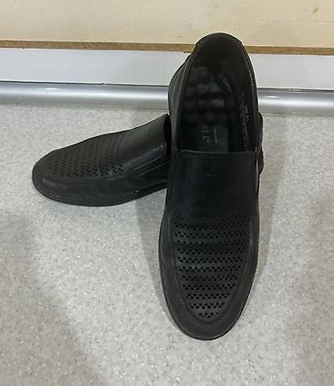 Mokasin və loferlər: Məhsul: Kişi mokasin ayaqqabısı - Rəng: Qara - Model: Slip-on — 3