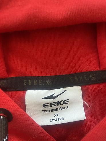 одежда мишка: Толстовка с капюшоном ERKE, размер XL (175/92A). - Цвет: красный с — 2