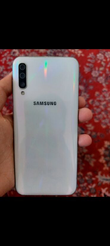Samsung: Samsung Galaxy A50, 128 GB, rəng - Ağ, Barmaq izi, Face ID
