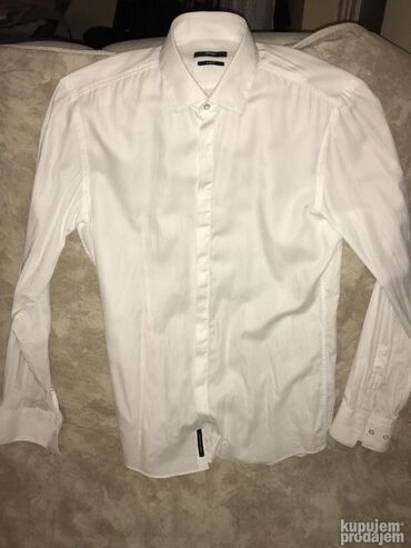 Košulje: Košulja Na duge rukave, S (EU 48), M (EU 50), L (EU 52), Boss, bоја - Siva, Pamuk — 33