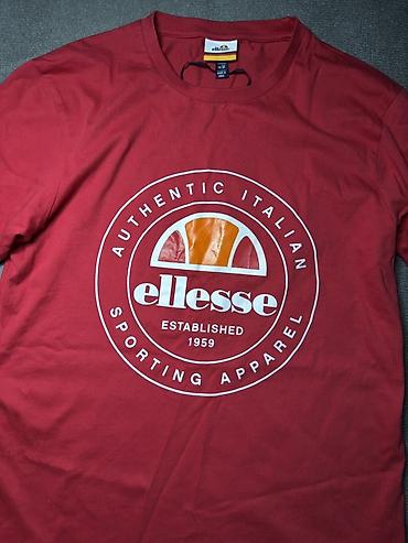 oversize tshirt: Futbolka, Ellesse, L, rəng - Qırmızı — 3