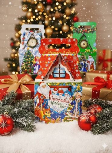 Подарочные упаковки: Новогодние подарочные наборы в праздничных коробках - Тематика — 1