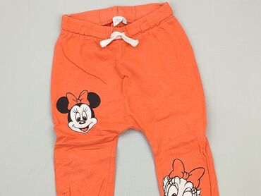 spodnie z wysokim stanem szerokie: Sweatpants, Disney, 2-3 years, 98, condition - Very good