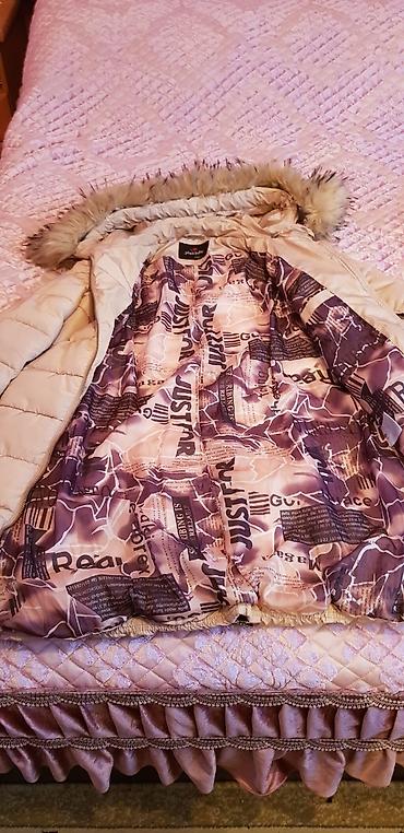 полушубок: Пуховик, По колено, 2XL — 4