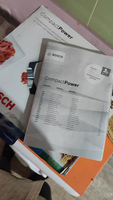 Mətbəx texnikası: Продаётся электрическая мясорубка Bosch CompactPower(1500 Вт - 1600 — 5