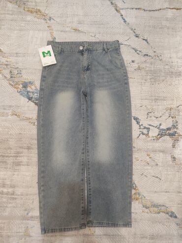 джинсы с майкой: Baggy jeans длина 98см