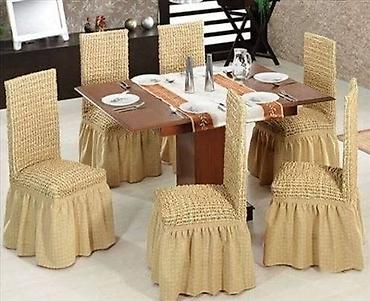 Prekrivači za nameštaj: Navlake sa karnerima U pakovanju dobijate 6 navlaka. Materijal — 3