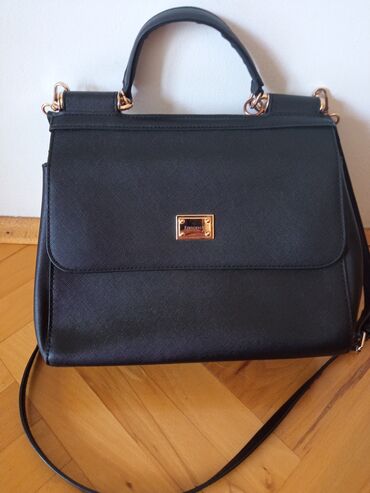 Handbags: Francesca torba crna