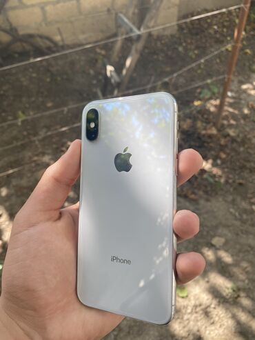 iphone aksesuarları: IPhone X, 64 ГБ, Белый, Отпечаток пальца, Face ID