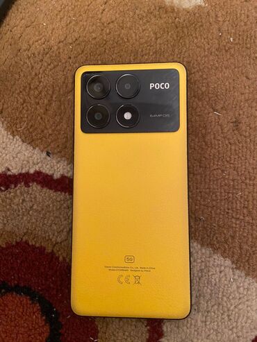 чехлы 12 про: Poco X6 Pro 5G, Колдонулган, 512 ГБ, түсү - Сары, 2 SIM