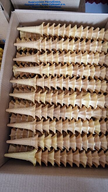 Кондитерские изделия, сладости: Вафелные стаканчики и рожки для мороженое🍦 Оптовая цены Доставка по — 13