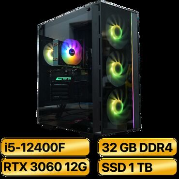 deepcool matrexx: Компьютер, ядер - 6, ОЗУ 32 ГБ, Для несложных задач, Новый, Intel Core i5, NVIDIA GeForce RTX 3060, NVMe