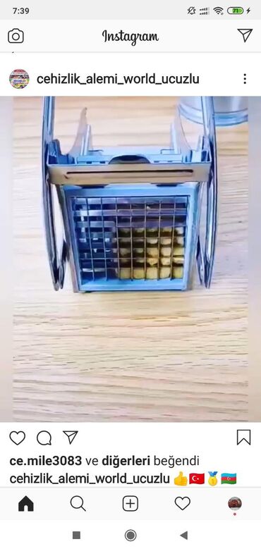 Digər qab-qacaq və mətbəx ləvazimatları: Kartof free doğrayan — 9