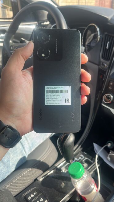 кнопочный телефон: Honor X5, 64 ГБ, цвет - Черный, Гарантия, Отпечаток пальца, Две SIM карты
