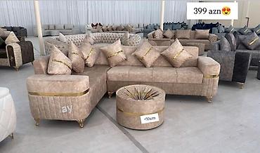 Sifarişlə mebel: Künc divan, Qonaq otağı üçün, Bazalı, Açılan, Kitab — 2