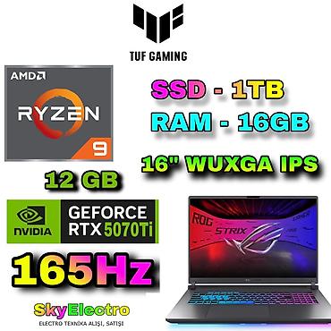 asus rog g16: Yeni ASUS ROG, 16 ", AMD Ryzen 9, 1 TB, Rayonlara çatdırılma, Ünvandan götürmə, Ödənişli çatdırılma — 1