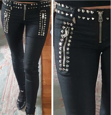 Farmerke: REPLAY original crne farmerke sa nitnama, baš moćno izgledaju, blago — 1