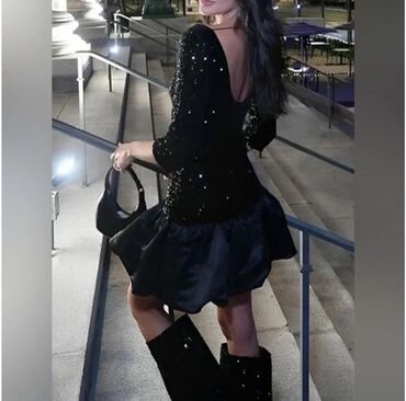 Haljine: 💫Ženska mini haljina sa šljokicama i balon suknjom
2999 din — 8