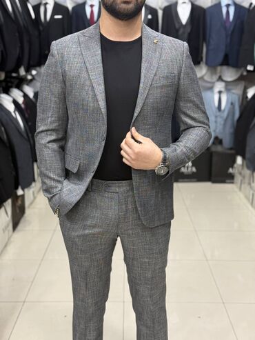 Kostyumlar: Kişi kostyum dəsti - Stil: Klassik, dar kəsim (slim fit) iki düyməli — 18