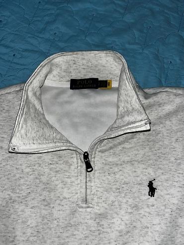 полузамок: Мужская толстовка, M, Polo Ralph Lauren, Новый, цвет - Серый, Бесплатная доставка — 2