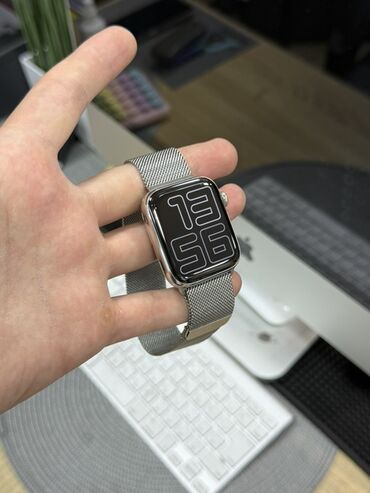 Smart saatlar: Smart saat, Apple, Sensor ekran, rəng - Gümüşü