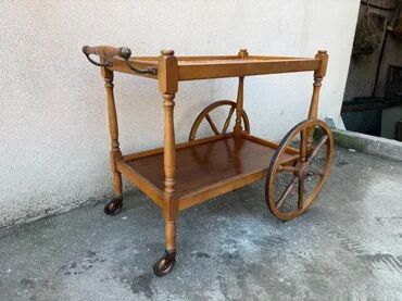 RS - Antique Drinks Carts: Stara drvena barska kolica za piće ✨ Odlično stanje 📸 Kao na slikama — 10