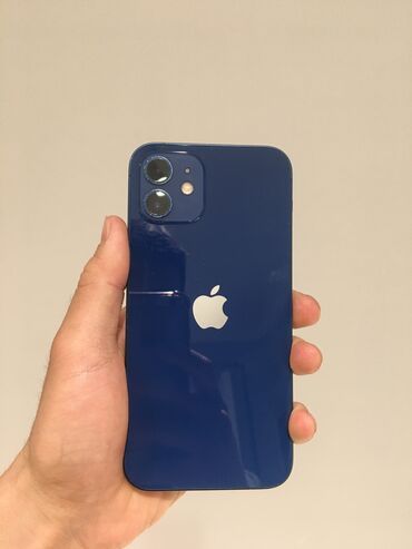 синяя mini: IPhone 12 mini, Б/у, 128 ГБ, Синий, 79 %