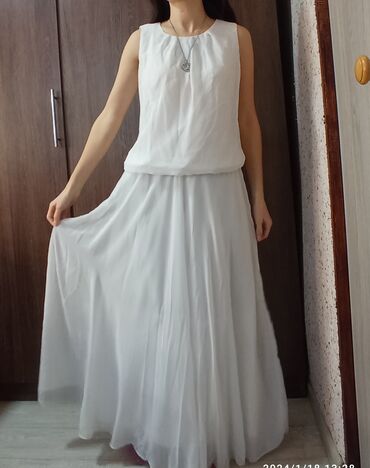 бальное белое платье: Детское платье, цвет - Белый
