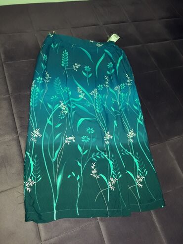 kožne suknje h m: XL (EU 42), Midi, color - Green