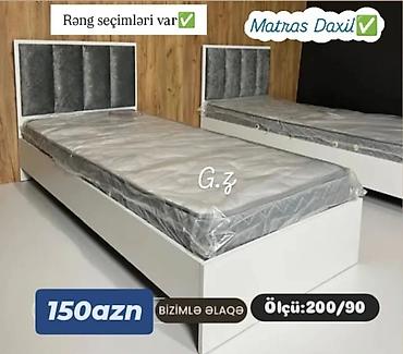 yataq otagi: Tək nəfərlik yataq dəsti - Daxildir: matras - Ölçü: 200 x 90 sm - — 1