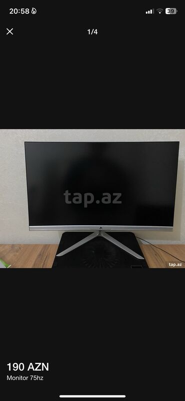 monitor kompüter: Monitor 75 hz, 24 diaqonal, led displey