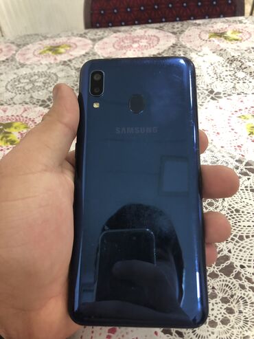 samsuq a20: Samsung A20 | İşlənmiş | 32 GB | rəng - Göy | Barmaq izi, Face ID