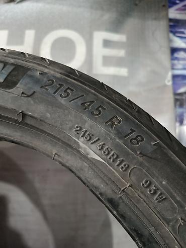 р18 235 55: Шины 215 / 45 / R 18, Лето, Б/у, 1 шт, Легковые, Япония, Michelin — 4