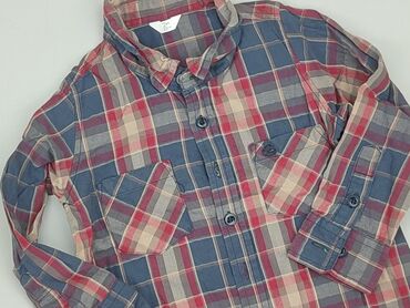 Shirts: Shirt 1.5-2 years, condition - Very good, pattern - Cell, color - Blue