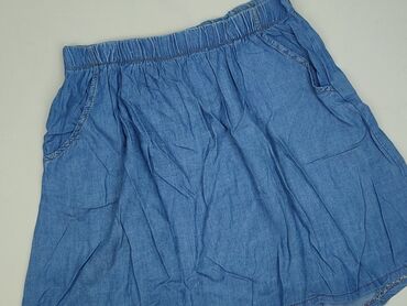 jeansy ze średnim stanem stradivarius: Denim, Spódnica damska, rozmiar One size