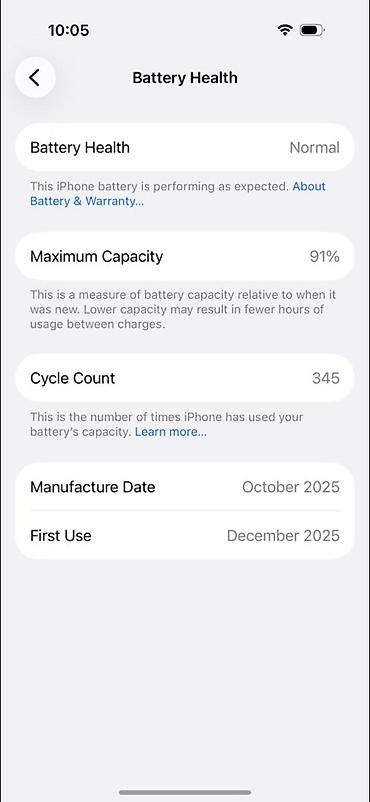 китайские iphone: IPhone 17 Pro, Б/у, 256 ГБ, Deep Purple, Коробка, 91 % — 6