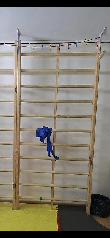 İdman və istirahət: Taxta İsveç divar (ladder) – idman və reabilitasiya üçün - Material — 1