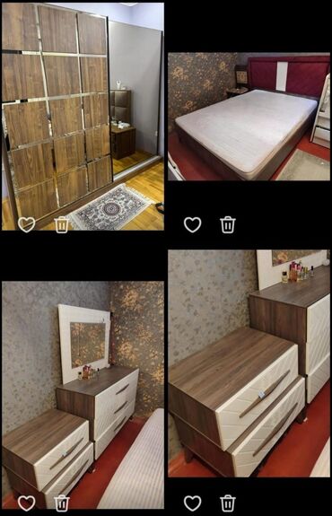 İkinəfərlik çarpayı, Dolab, Termo, 2 tumba, İşlənmiş