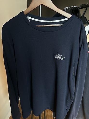 lacoste футболка: Лонгслив, цвет - Синий, L, XL — 3