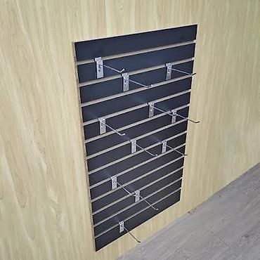 divar üçün işıq: Slatwall panel və asılqan sistemləri Məhsul təsviri: - Mağaza — 6