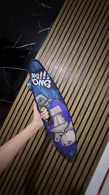 кинг конг: Скейтборд-пенниборд с ярким принтом «King Kong». - Компактная дека в — 1
