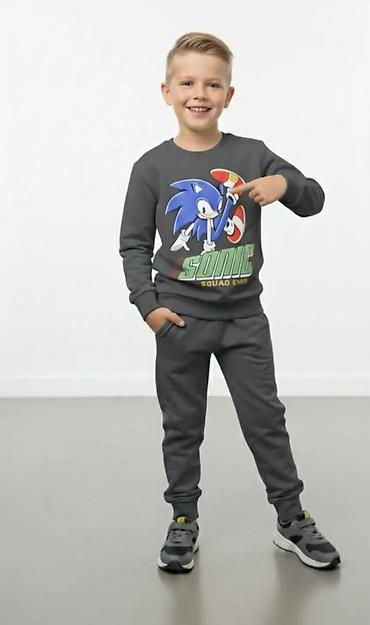 Komplet trenerke: Dečiji komplet trenerke – više modela - Dva dizajna: 1) Sonic — 1