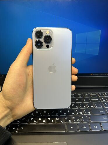 обмен айфон: IPhone 13 Pro Max, Б/у, 512 ГБ, Sierra Blue, Защитное стекло, Чехол, В рассрочку, 80 %