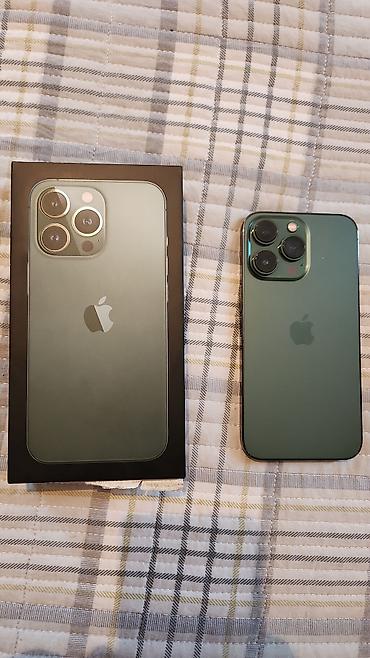 appl: IPhone 13 Pro, цвет Alpine Green (зелёный). В комплекте коробка.128 гб — 1