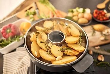 forma ideale barski set: Kalup za kuglof / pekač sa centralnom cevi + poklopac - Okrugli kalup — 8