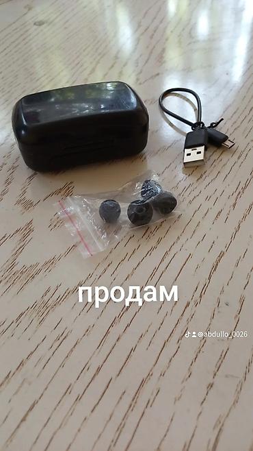 Уюлдук телефондор үчүн аксессуарлар: Беспроводные TWS-наушники в комплекте с зарядным кейсом. Состав — 1