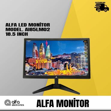 komputer monitor: Monitor led "alfa, 18.5 inch 60 hz" alfa led monitor model: a185lm02