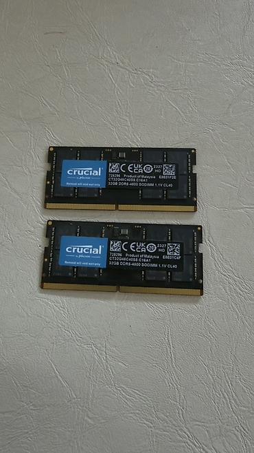 game console: Crucial (Micron) DDR5 SODIMM для ноутбуков — комплект из 2 модулей по — 1